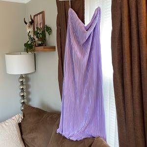 Lavendar Urban Outfitters strapless dress